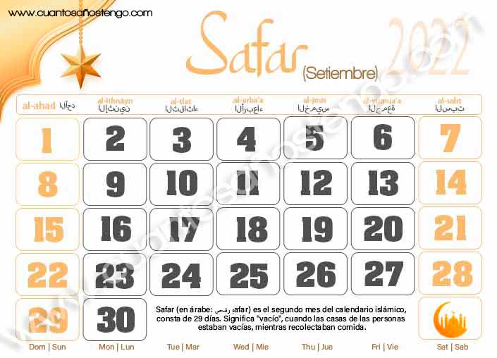 Calendario musulman safar
